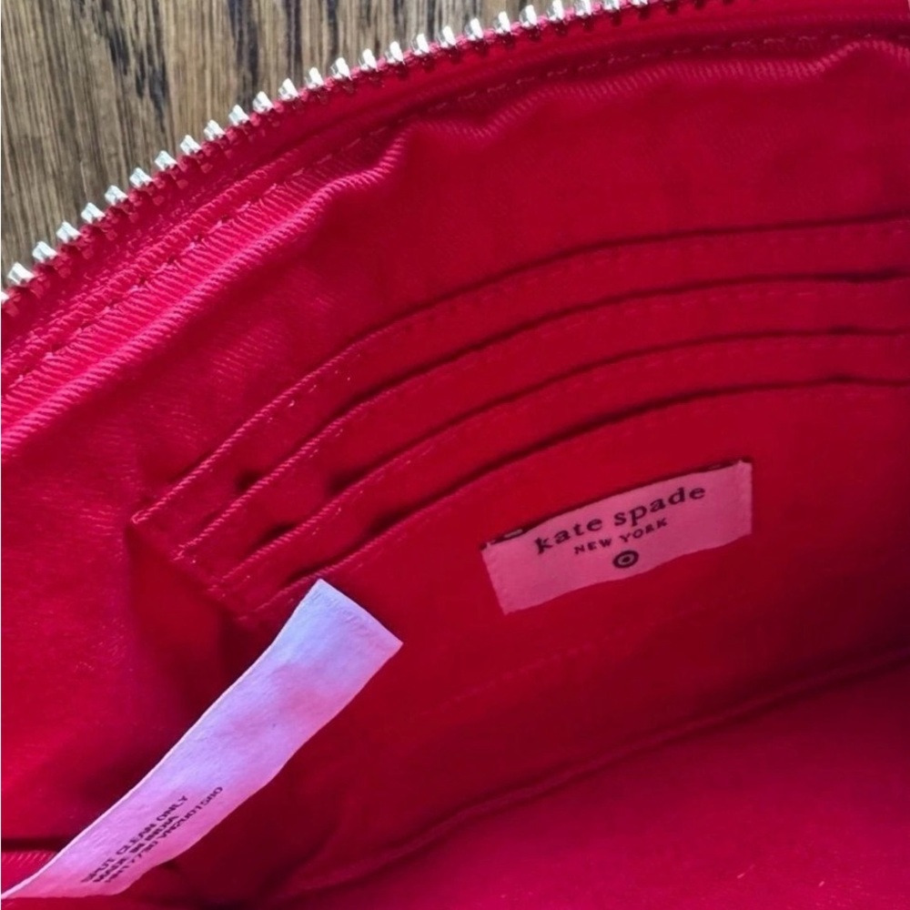 NEW! Kate Spade x Target Beaded Clutch - Red/White Going to Target 🎯 - Picture 2 of 6